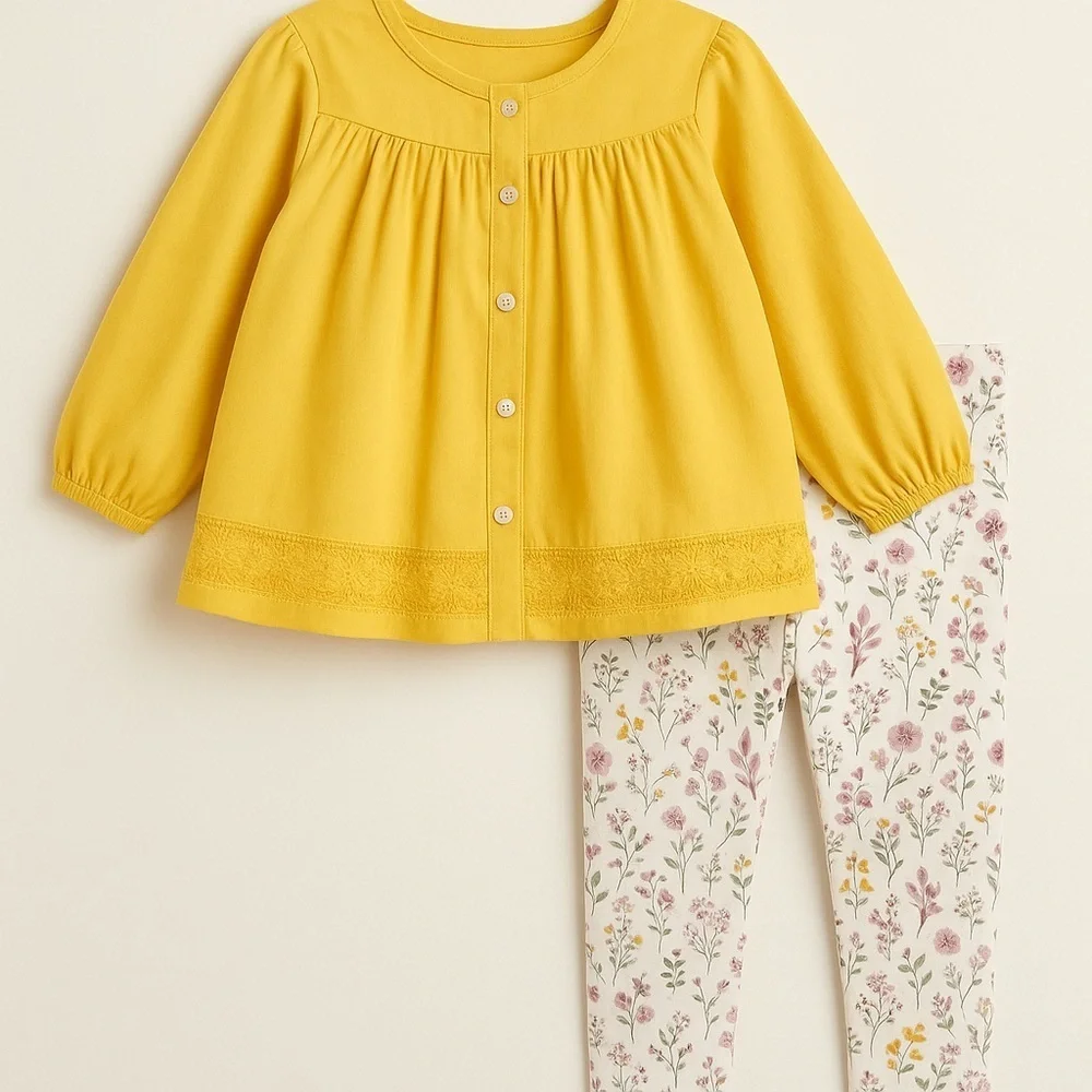 ❄️ Rachel Zoe | Toddler Girls 2pc Floral Leggings Set Various Sizes Available